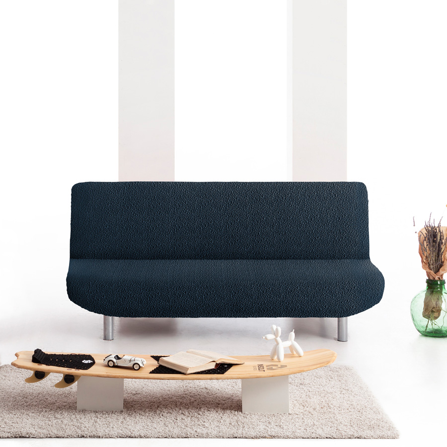 Κάλυμμα για Καναπέ-κρεβάτι Διπλής Ελαστικότητας Newhome Roc 03 Μπλε