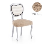 Kάλυμμα για κάθισμα καρέκλας (σετ 2 τεμάχια) NEWHOME Roc 01 Μπεζ