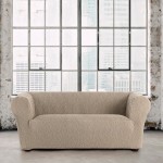 Κάλυμμα για Τριθέσιο τύπου Chesterfield-Klippan Διπλής Ελαστικότητας Newhome Roc 11 Σκούρο Μπεζ