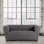 Κάλυμμα για Τριθέσιο τύπου Chesterfield-Klippan Διπλής Ελαστικότητας Newhome Roc 16 Σκούρο Γκρι