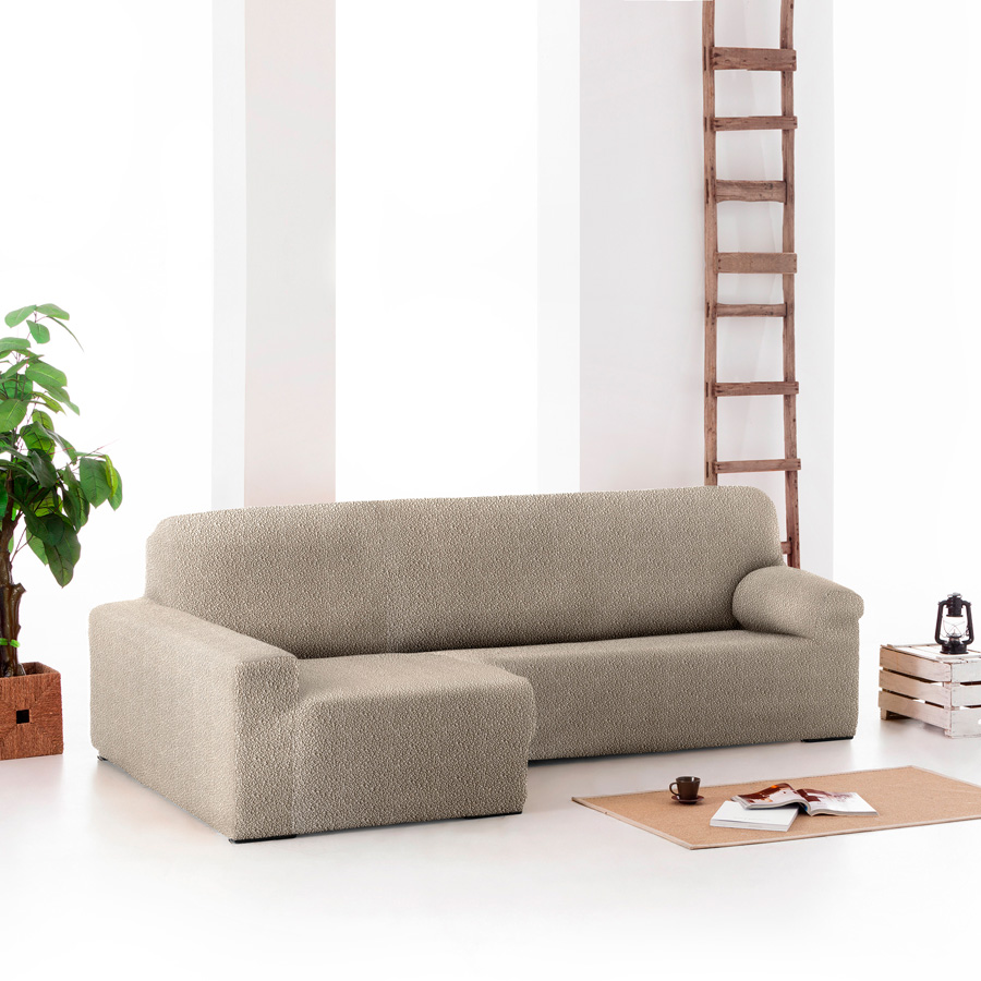 Κάλυμμα γωνιακού καναπέ (250-360) αριστερή γωνία, μακρύ μπράτσο Newhome Roc 11 Σκούρο Μπεζ