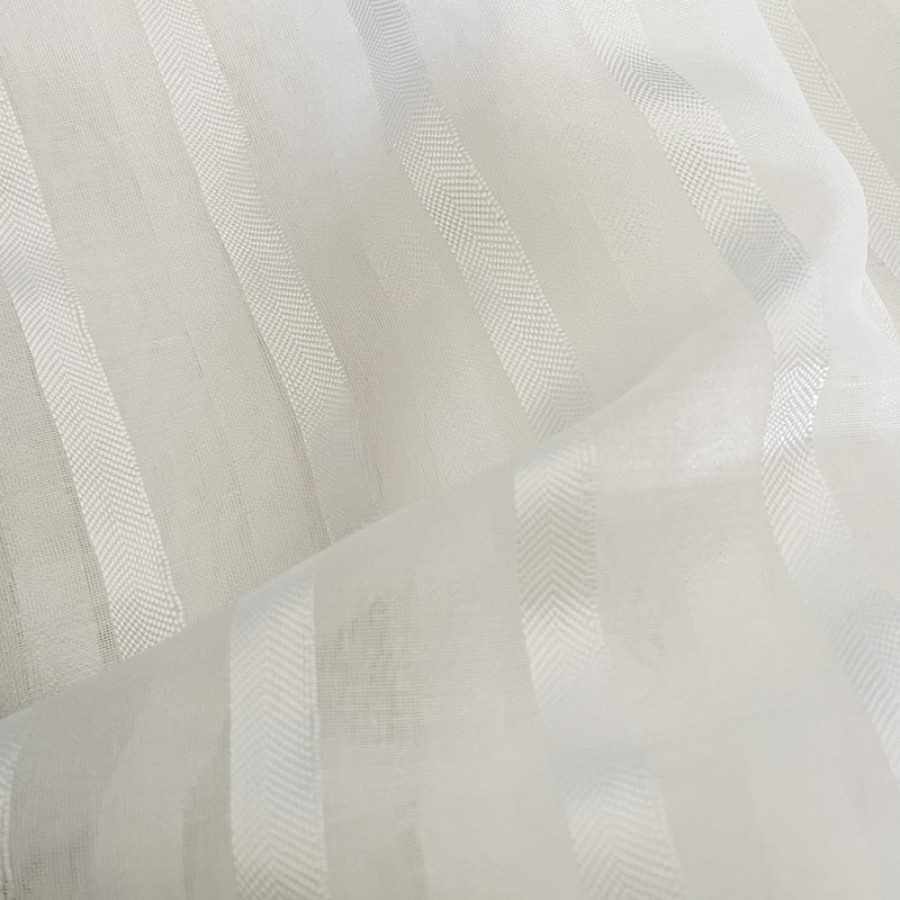 Έτοιμη Κουρτίνα με Κρίκους-Τρουκς (140x260) Ημιδιάφανη Με Ρίγες Newhome Tulip 1001-32