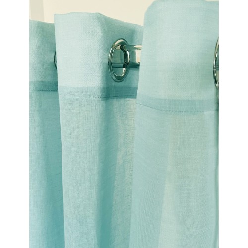 Έτοιμη Κουρτίνα με Κρίκους-Τρουκς (140x260) Ημιδιάφανη Μονόχρωμη Newhome Tulip 1003-52