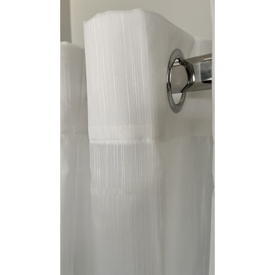 Έτοιμη Κουρτίνα με Κρίκους-Τρουκς (140x260) Ημιδιάφανη Μονόχρωμη Newhome Tulip 1003-17