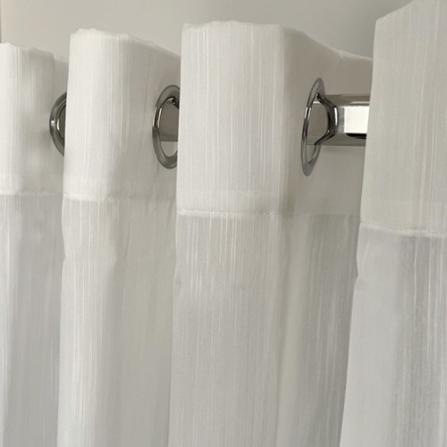 Έτοιμη Κουρτίνα με Κρίκους-Τρουκς (140x260) Ημιδιάφανη Μονόχρωμη Newhome Tulip 1003-17