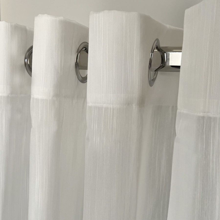 Έτοιμη Κουρτίνα με Κρίκους-Τρουκς (140x260) Ημιδιάφανη Μονόχρωμη Newhome Tulip 1003-17