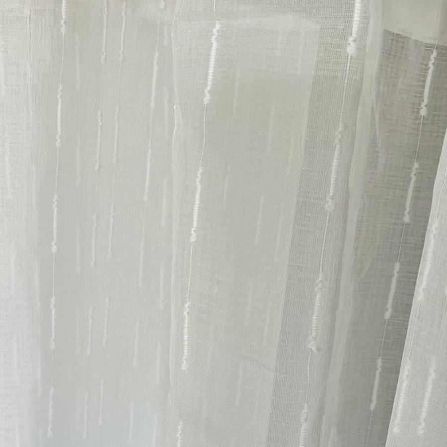 Έτοιμη Κουρτίνα με Κρίκους-Τρουκς (140x260) Ημιδιάφανη Μονόχρωμη Newhome Tulip 1003-16