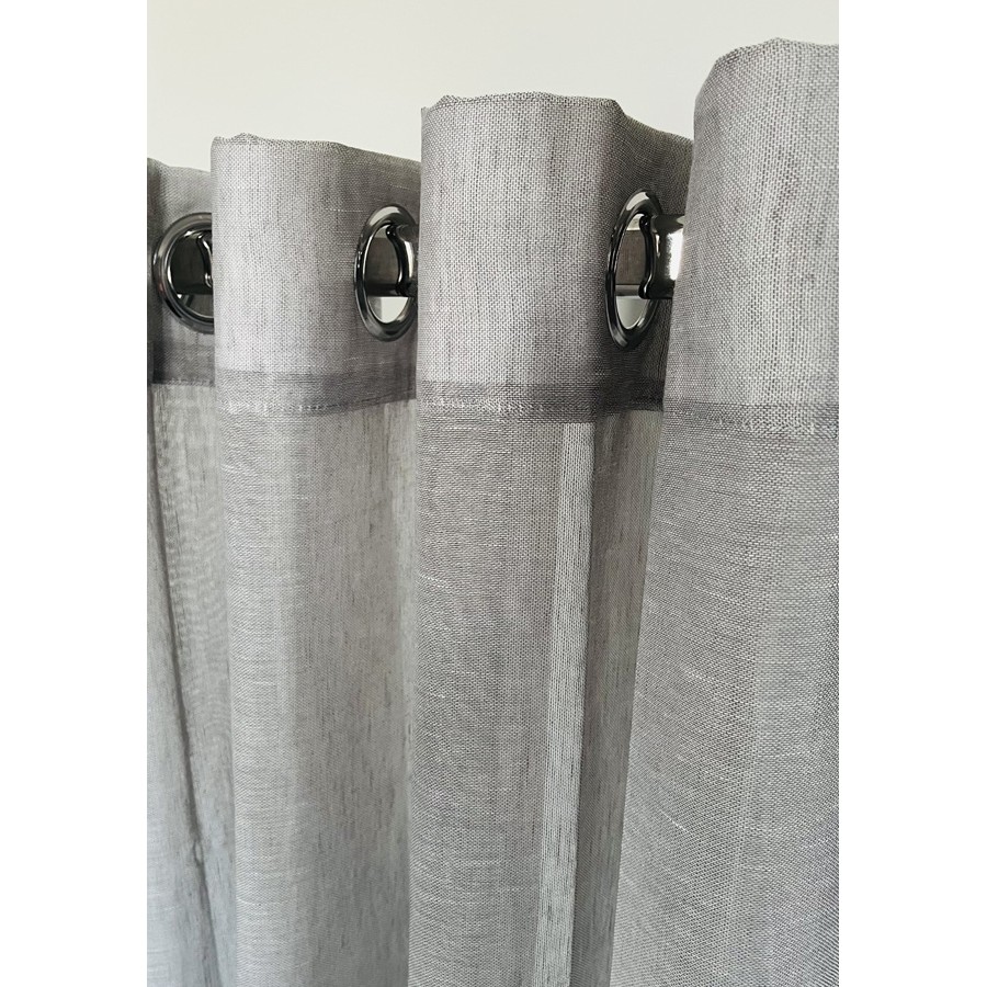 Έτοιμη Κουρτίνα με Κρίκους-Τρουκς (140x260) Ημιδιάφανη Μονόχρωμη Newhome Tulip 1003-51