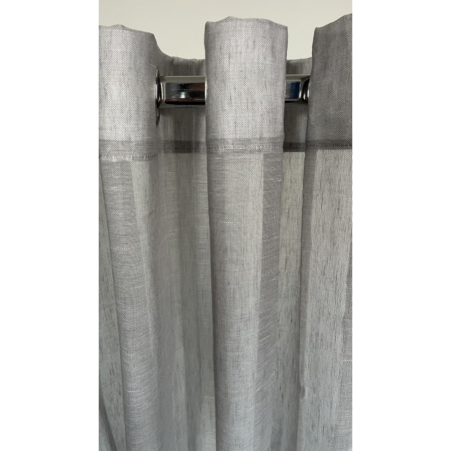 Έτοιμη Κουρτίνα με Κρίκους-Τρουκς (140x260) Ημιδιάφανη Μονόχρωμη Newhome Tulip 1003-51