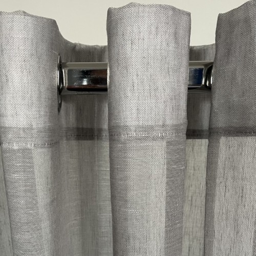 Έτοιμη Κουρτίνα με Κρίκους-Τρουκς (140x260) Ημιδιάφανη Μονόχρωμη Newhome Tulip 1003-51