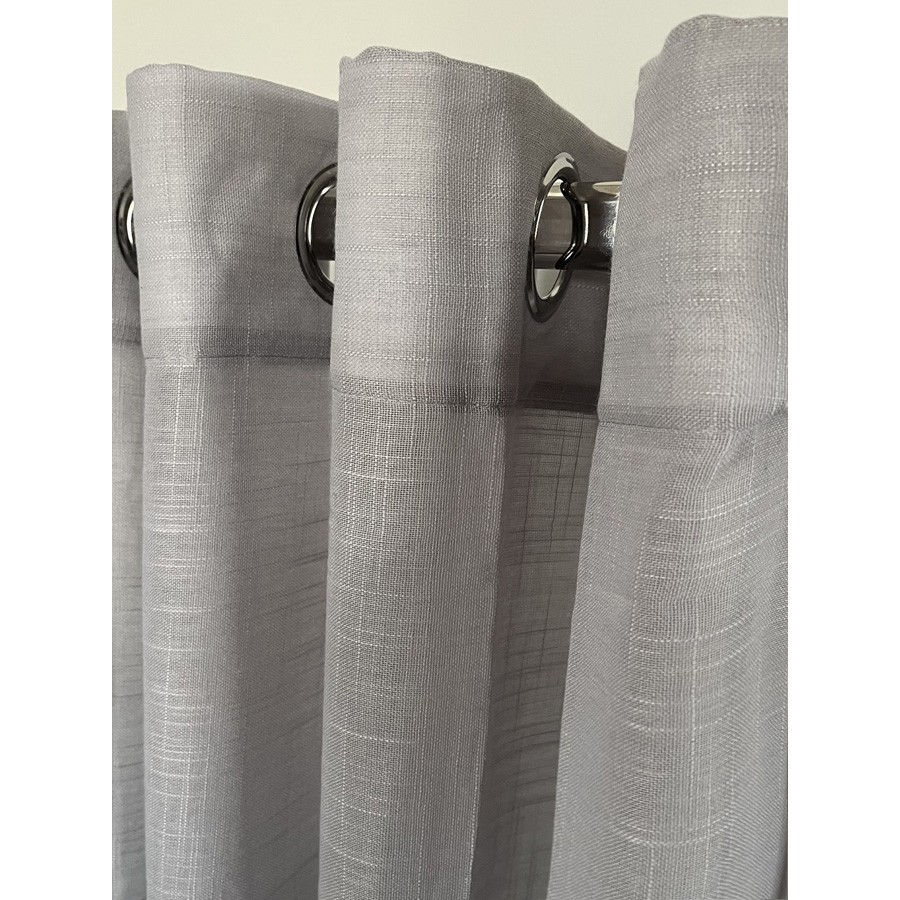 Έτοιμη Κουρτίνα με Κρίκους-Τρουκς (140x260) Ημιδιάφανη Μονόχρωμη Newhome Tulip 1003-41