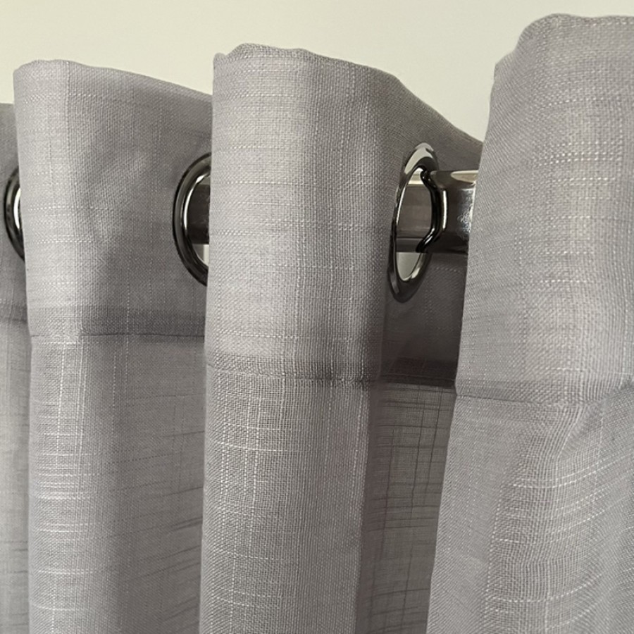 Έτοιμη Κουρτίνα με Κρίκους-Τρουκς (140x260) Ημιδιάφανη Μονόχρωμη Newhome Tulip 1003-41