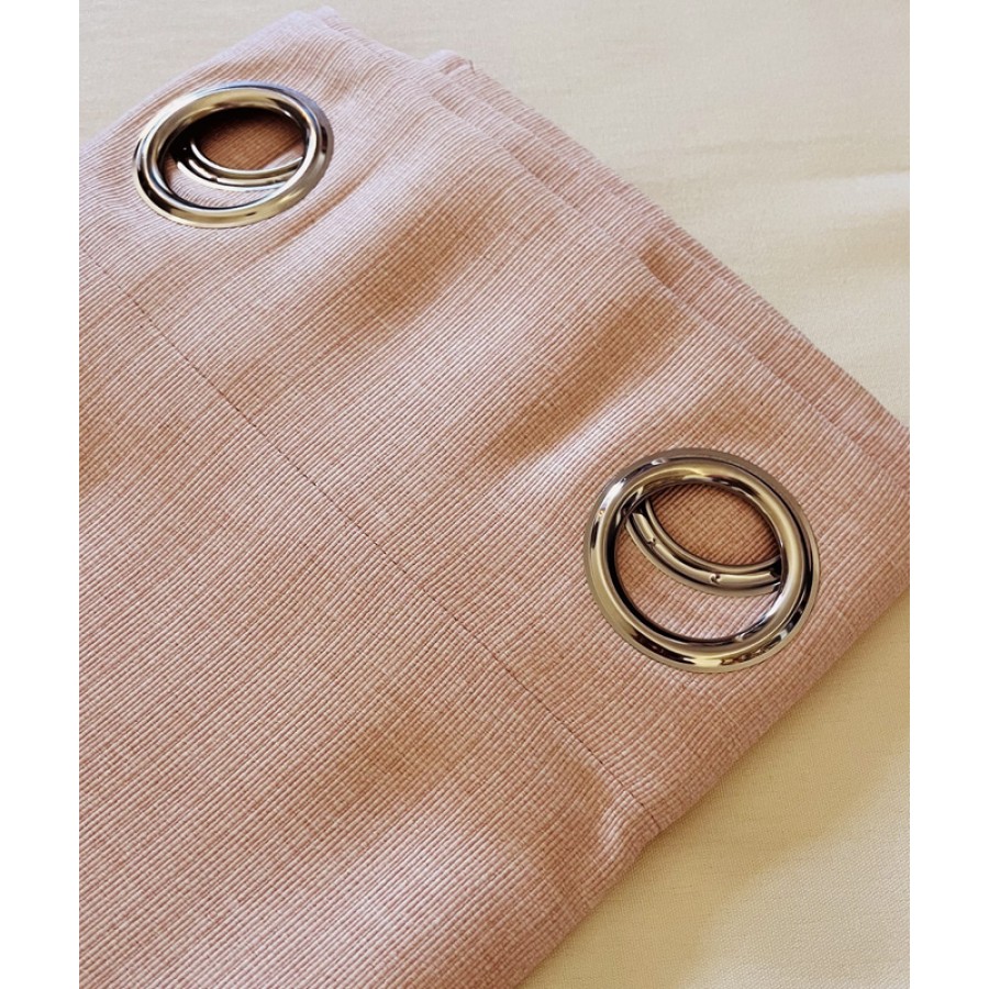 Έτοιμη Κουρτίνα με Κρίκους-Τρουκς (140x260) Μονόχρωμη Newhome Daisy 1035-13 Pink