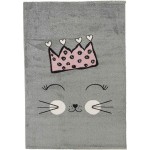 Χαλί Παιδικό (133x195) Φριζέ Atlantis Carousel 1262 γκρι με ποντικάκι