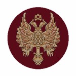 Εκκλησιαστικό Χαλί Στρογγυλό (Διαμέτρου 60εκ.) με αετό με φτερά Atlantis Orthodoxia 1000 Κόκκινο