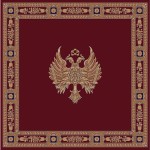 Εκκλησιαστικό Χαλί (300x300) με αετό με φτερά Atlantis Orthodoxia 1000 Κόκκινο