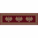 Εκκλησιαστικό Χαλί (100x320) με αετό με φτερά Atlantis Orthodoxia 1000 Κόκκινο