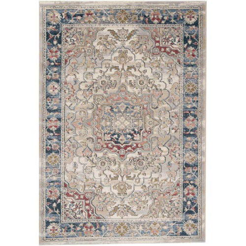 Χαλί Κλασσικό (160x230) Μηχανοποίητο Atlantis Sonata 1707 κρεμ/μπλε
