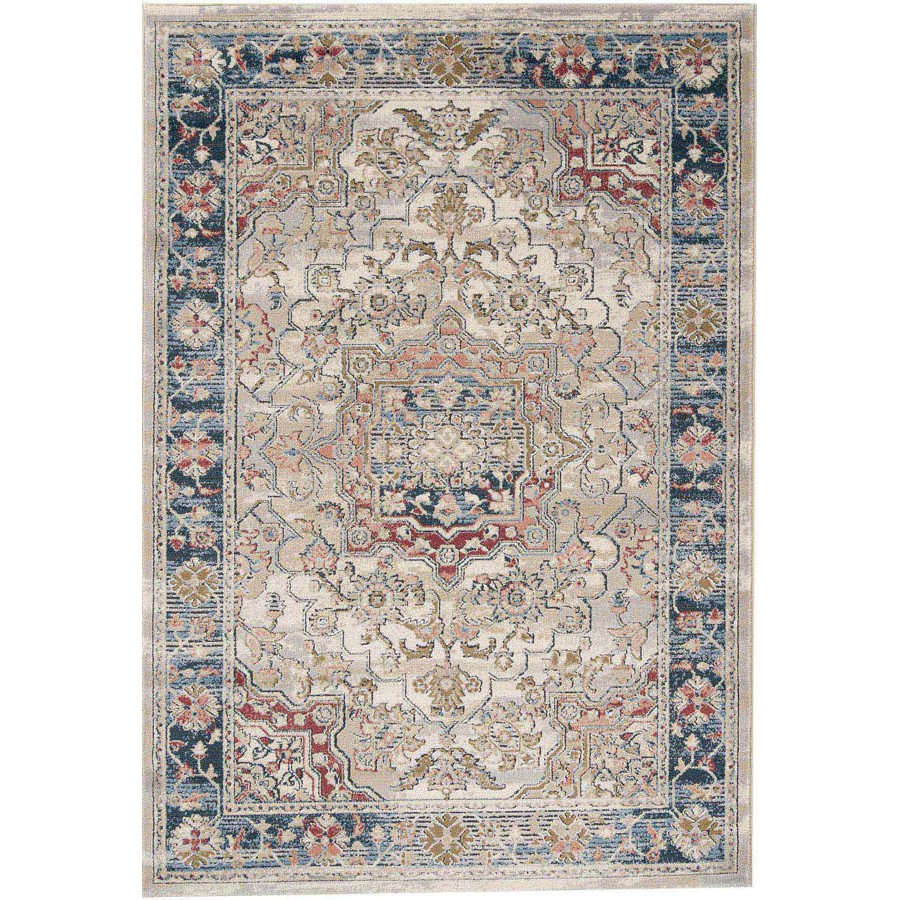 Χαλί Κλασσικό (133x195) Μηχανοποίητο Atlantis Sonata 1707 κρεμ/μπλε