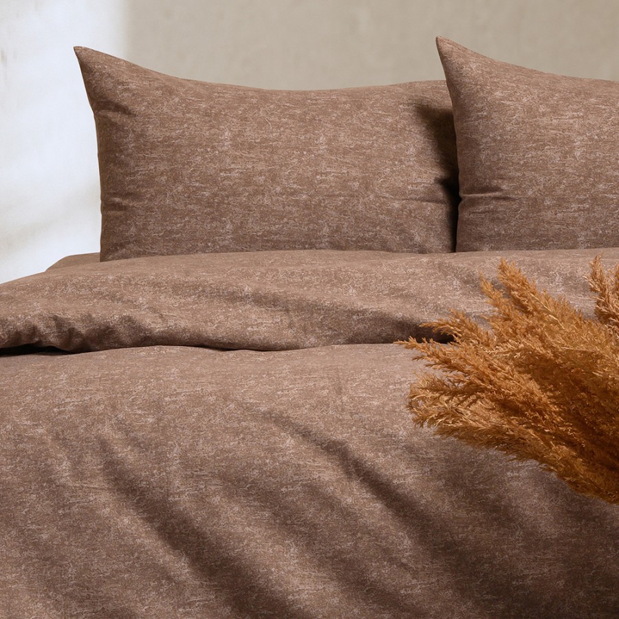 Σετ Σεντόνια Φανελένια Μονά (170x260) Melinen Winter Line Hope Mocca