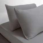 Σετ Κατωσέντονο με Μαξιλαροθήκες Υπέρδιπλο (180x200+35) Με Λάστιχο Melinen Jersey Grey (new)