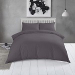 Κατωσέντονο με Λάστιχο Υπέρδιπλο (175x200+32) Βαμβακερό Melinen Urban Line Dark Grey