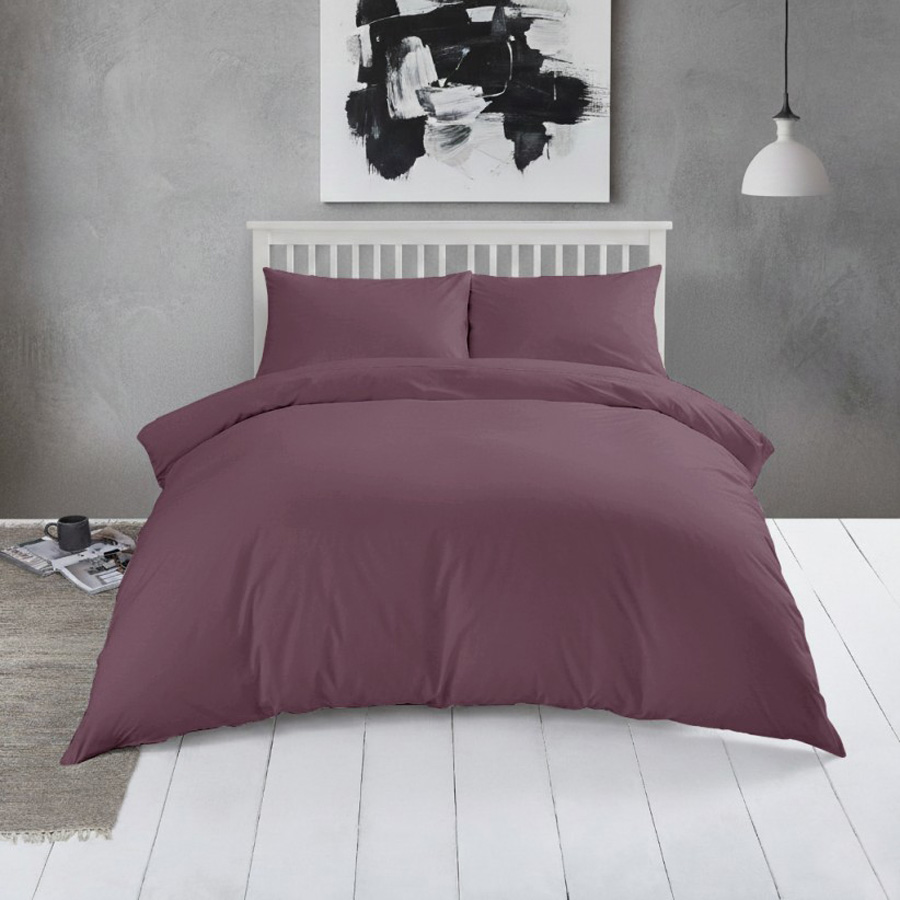 Κατωσέντονο με Λάστιχο Μονό (100x200+32) Βαμβακερό Melinen Urban Line Plum