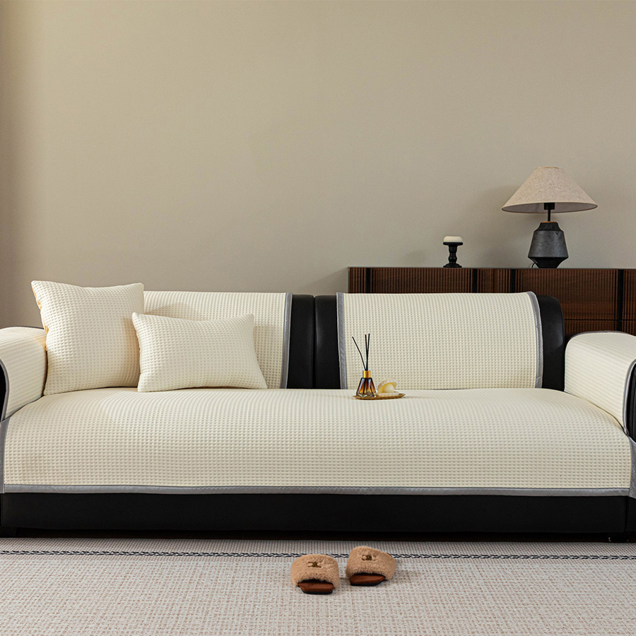 Ριχτάρι-Ανώστρωμα για Διθέσιο Καναπέ (90x180) Αντιολισθητικό Melinen August Ecru