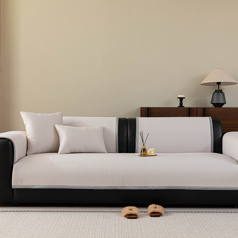 Ριχτάρι-Ανώστρωμα για Τριθέσιο Καναπέ (90x210) Αντιολισθητικό Melinen August Silver