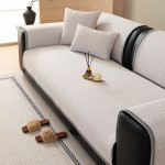 Ριχτάρι-Ανώστρωμα για Διθέσιο Καναπέ (90x180) Αντιολισθητικό Melinen August Silver