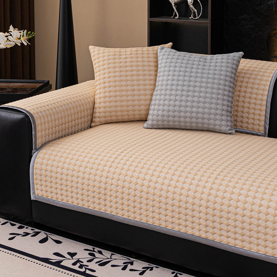 Μπράτσο | Πλάτη Καναπέ (90x90) Αντιολισθητικό Melinen Soleil Beige