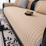 Ριχτάρι-Ανώστρωμα για Τριθέσιο Καναπέ (90x210) Αντιολισθητικό Melinen Soleil Beige