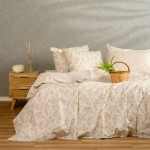 Παπλωματοθήκη Μονή (165x245) Διπλής όψης Βαμβάκι/Πολυέστερ Melinen Casual Line Chloe Peach