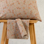 Κατωσέντονο Μονό (100x200+32) Με Λάστιχο + Μαξιλαροθήκη Melinen Casual Line Mini Cesare Apricot