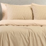 Παπλωματοθήκη Μονή (165x245) Διπλής όψης Βαμβάκι/Πολυέστερ Melinen Casual Line Davide Beige