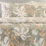 Παπλωματοθήκη Μονή (165x245) Διπλής όψης Βαμβάκι/Πολυέστερ Melinen Casual Line Giulia Grey