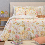 Σετ Σεντόνια King Size (260x270) Με Λάστιχο Βαμβάκι/Πολυέστερ Melinen Casual Line Anabelle Aqua