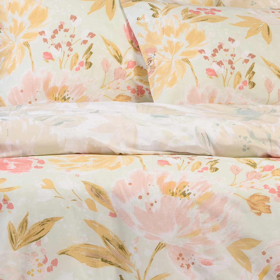 Μαξιλαροθήκες 2 τεμ (50x70) Βαμβάκι/Πολυέστερ Melinen Casual Line Anabelle Aqua