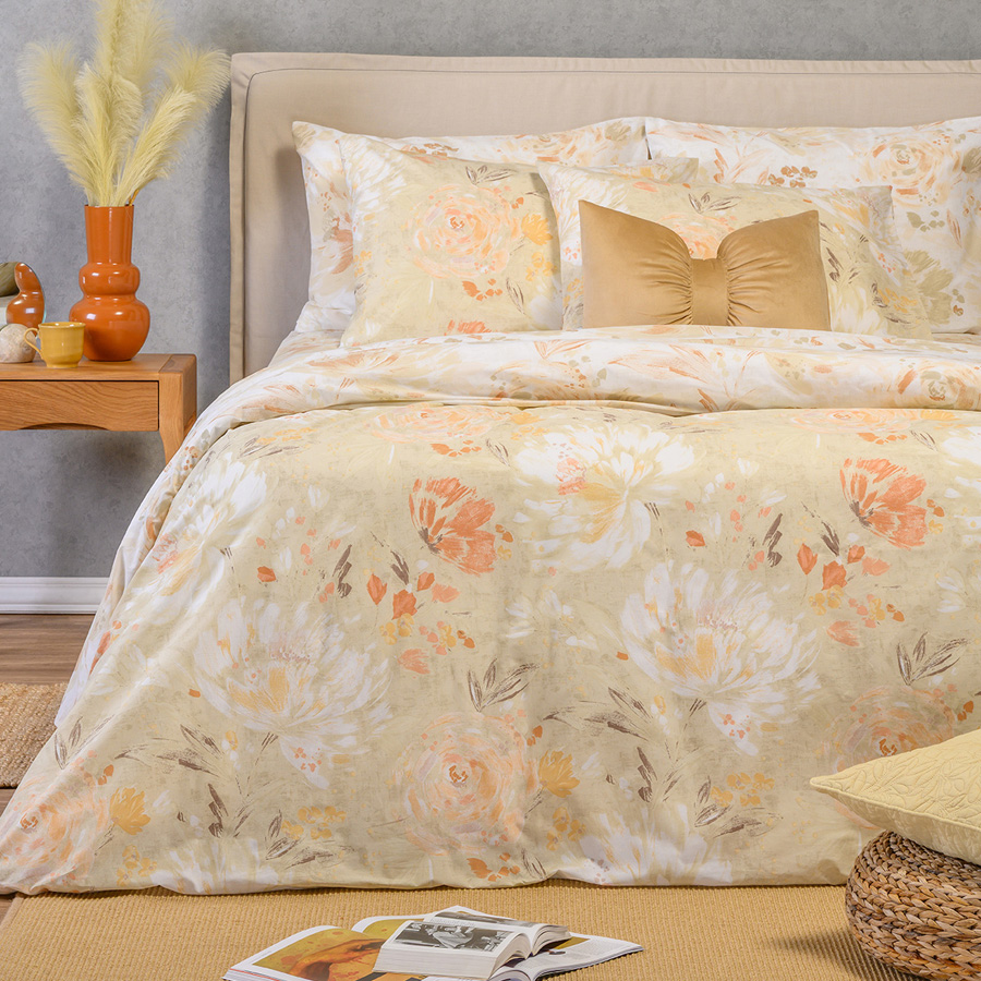 Μαξιλαροθήκες 2 τεμ (50x70) Βαμβάκι/Πολυέστερ Melinen Casual Line Anabelle Beige