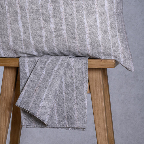 Κατωσέντονο Διπλό (160x200+32) Με Λάστιχο + Μαξιλαροθήκες Melinen Casual Line Mini Kai Grey