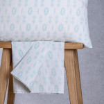 Κατωσέντονο Ημίδιπλο (120x200+32) Με Λάστιχο + Μαξιλαροθήκη Melinen Casual Line Mini River Aqua