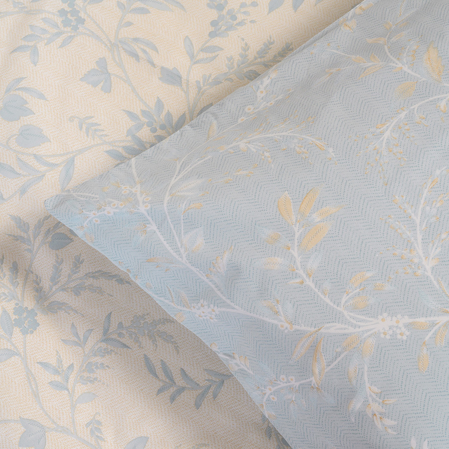 Σετ Σεντόνια Μονά (170x270) Βαμβάκι/Πολυέστερ Melinen Casual Line Sienna Blue