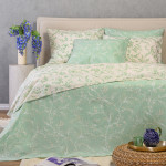 Σετ Σεντόνια Υπέρδιπλα (235x270) Με Λάστιχο Βαμβάκι/Πολυέστερ Melinen Casual Line Sienna Forest