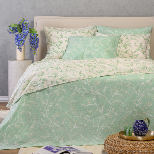 Σετ Σεντόνια Μονά (170x270) Βαμβάκι/Πολυέστερ Melinen Casual Line Sienna Forest