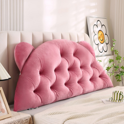 Παιδικό Mαξιλάρι Πλάτης Κρεβατιού | Μαξιλάρι για Κεφαλάρι Kρεβατιού (90x55) Melinen Bear Apple