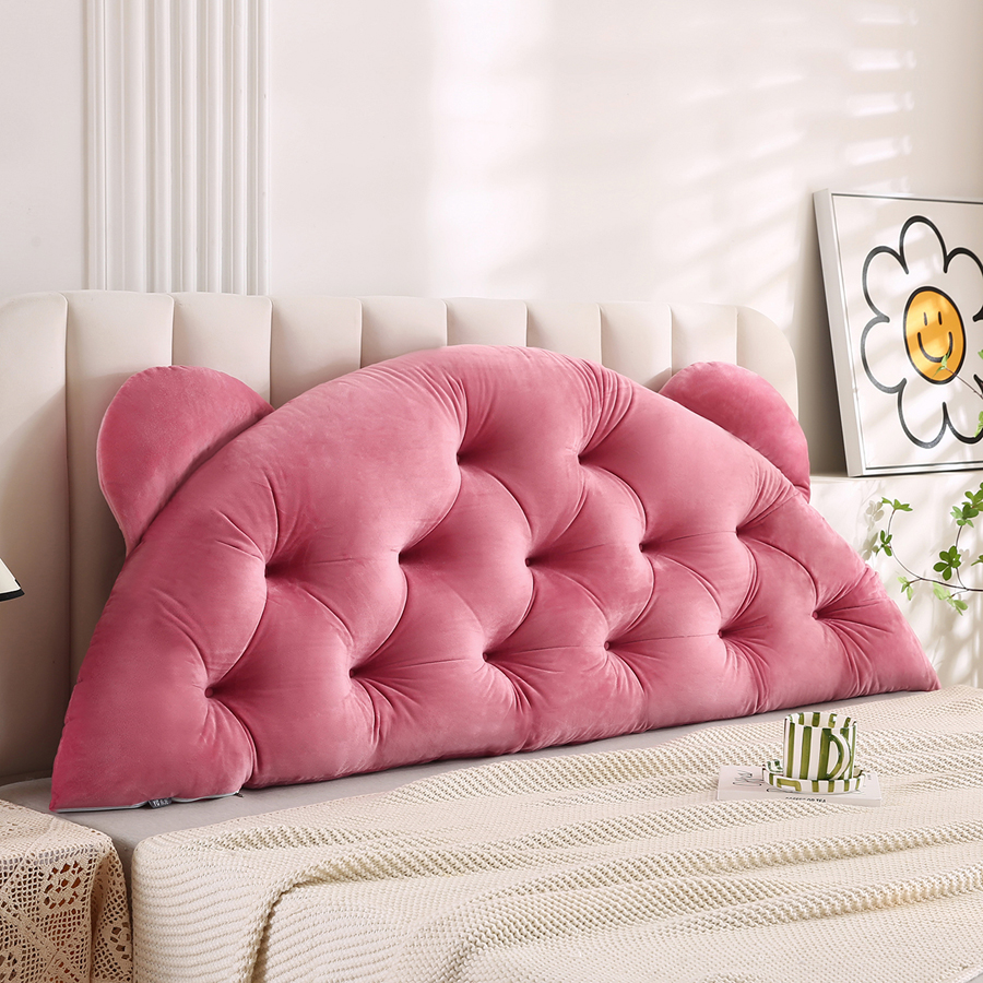 Παιδικό Mαξιλάρι Πλάτης Κρεβατιού | Μαξιλάρι για Κεφαλάρι Kρεβατιού (90x55) Melinen Bear Apple