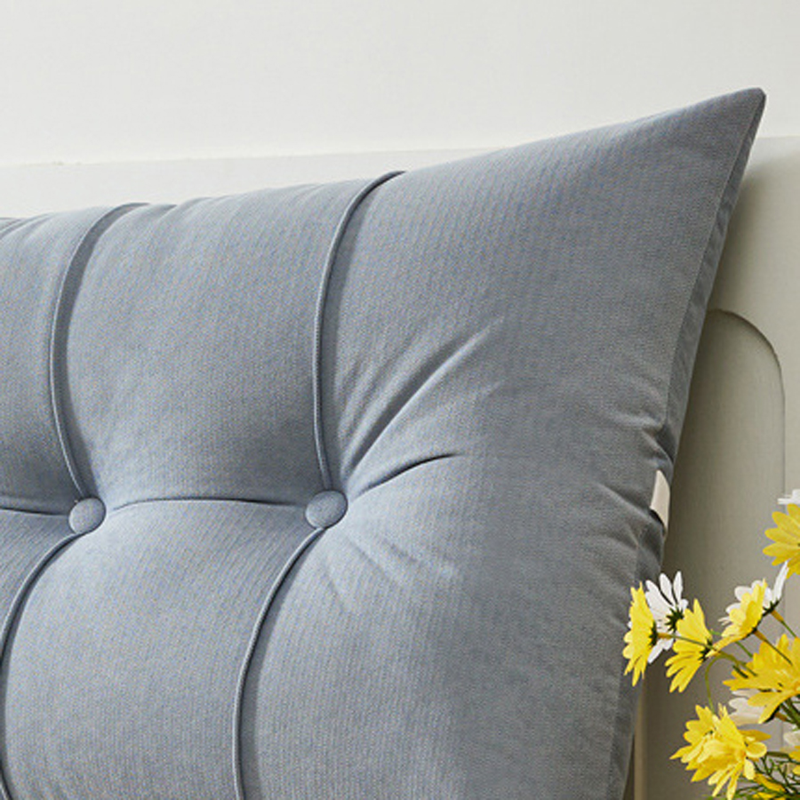 Mαξιλάρι Πλάτης Κρεβατιού | Μαξιλάρι για Κεφαλάρι Kρεβατιού (150x60+18) Melinen Azure Grey