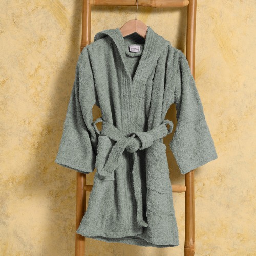 Μπουρνούζι Παιδικό με Κουκούλα (No 4-6) Melinen Bloom Kids Aqua