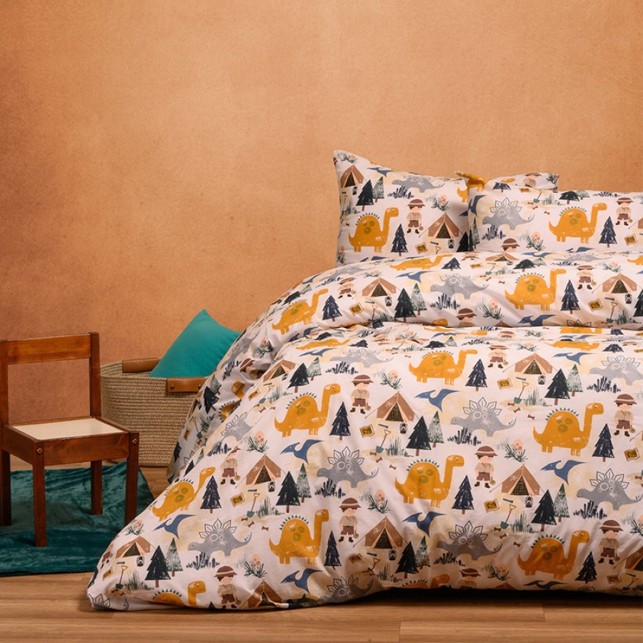 Παπλωματοθήκη Παιδική Μονή (165x245) Melinen Kids Line Explorer Blue