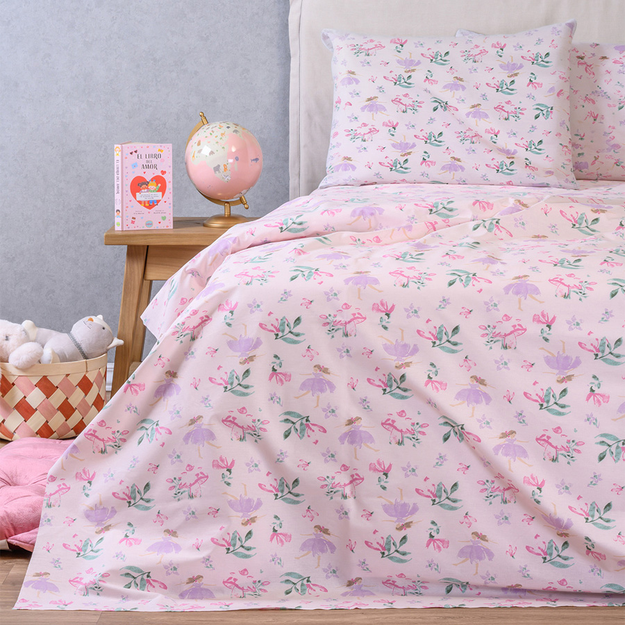 Σετ Σεντόνια Μονά Παιδικά (170x270) Βαμβακερά Melinen Kids Line Fairytale